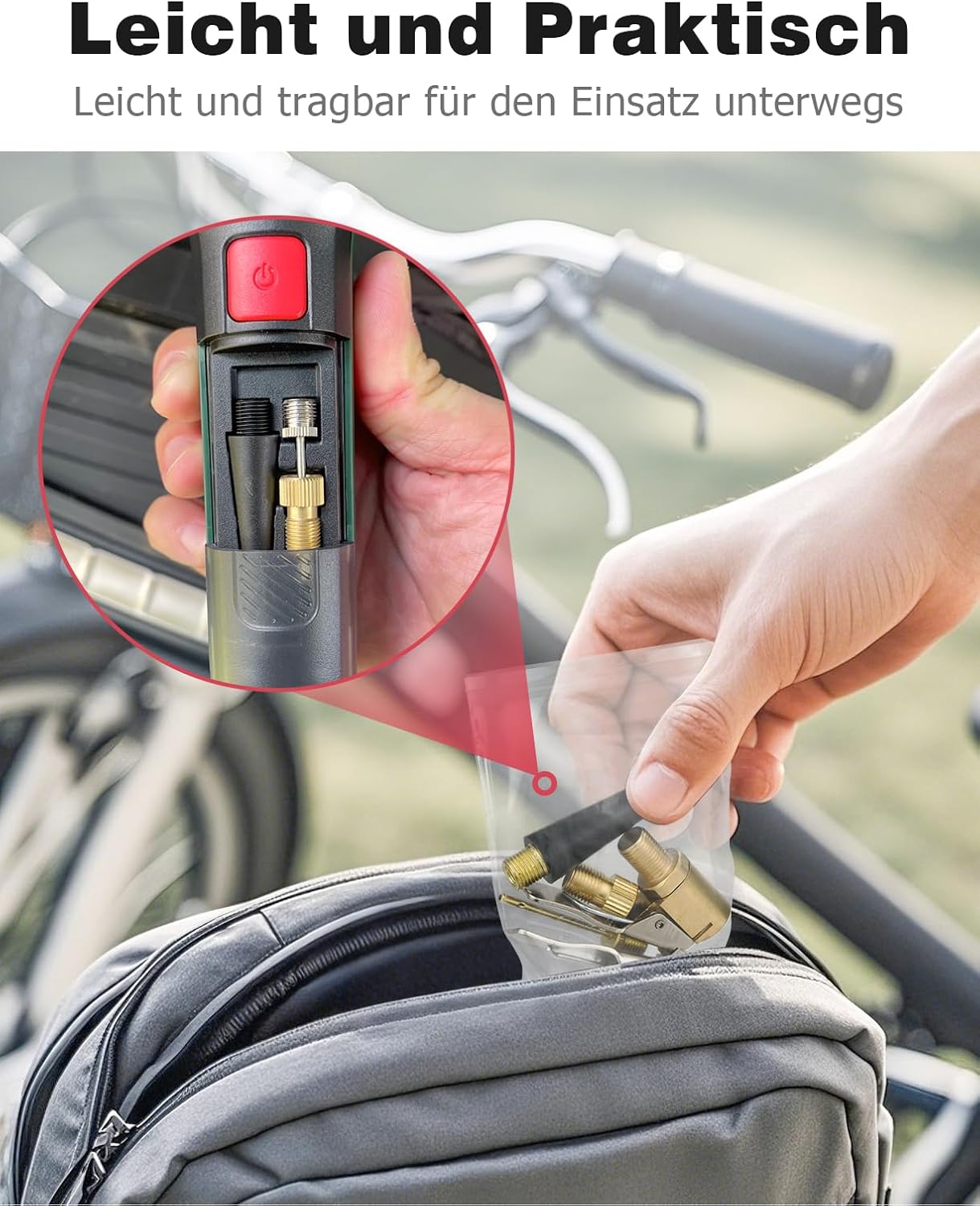 Kit adaptateur de valve multifonction – pour Bosch EasyPump, convient aux pneus de voiture, vélos et ballons - 3