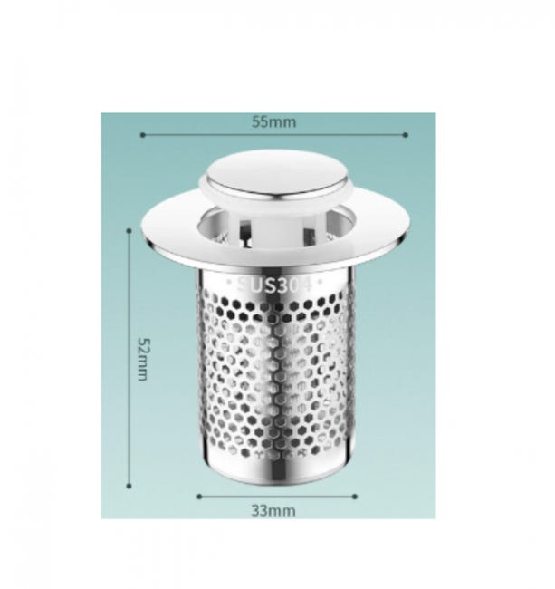 Set Di 2 Filtri Per Lavello In Acciaio Inossidabile - Per Cucina, Bagno, Doccia, Antintasamento - Foto 12