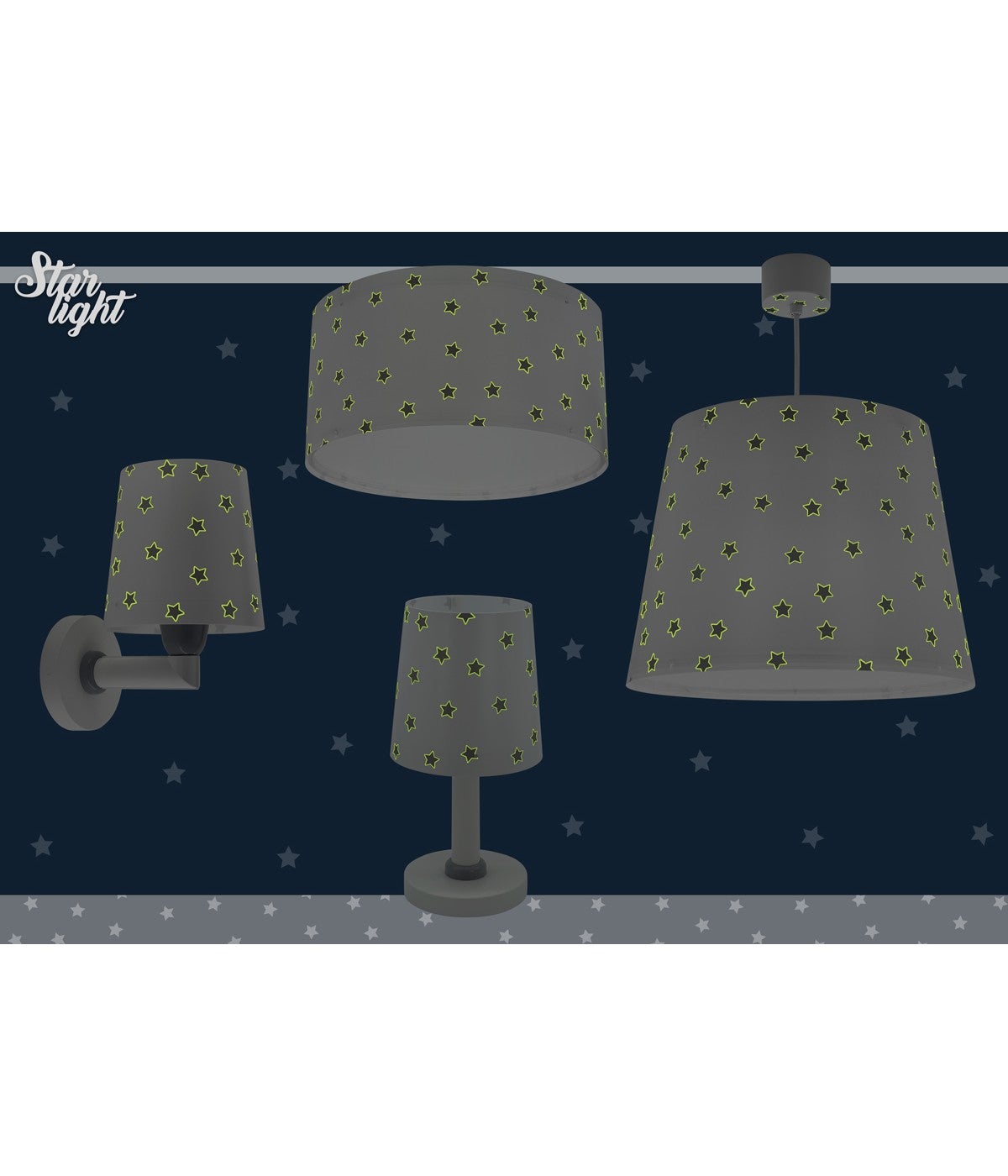 Plafon sufitowy Star Light - Gwiazda dla dzieci biała - 7