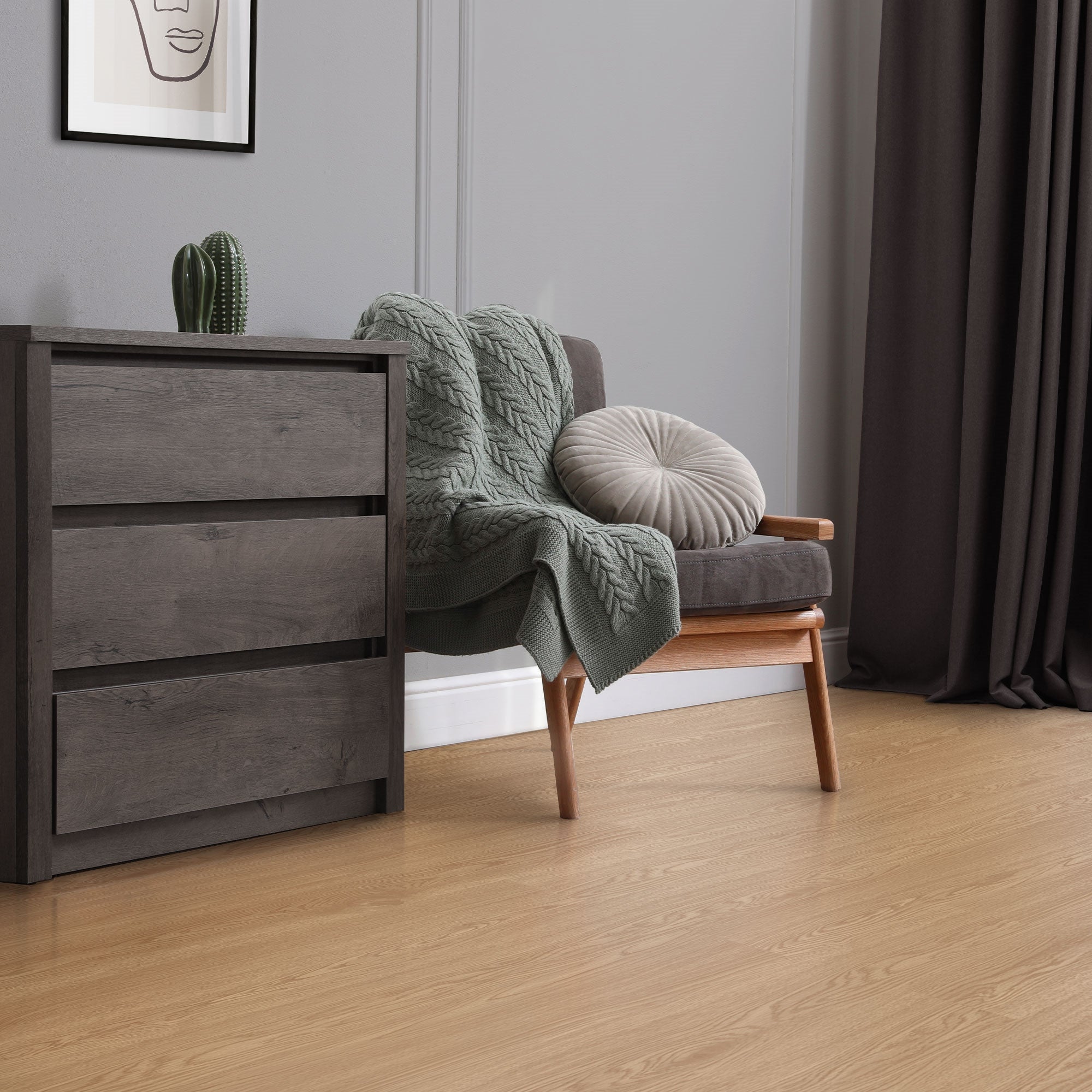 ML-Design podłoga Deluxe PVC samoprzylepne deski winylowe 91,5x15,3cm 2 mm 2,23 m² 16 szt. kolor dab sundance dab realistyczny wygląd drewna