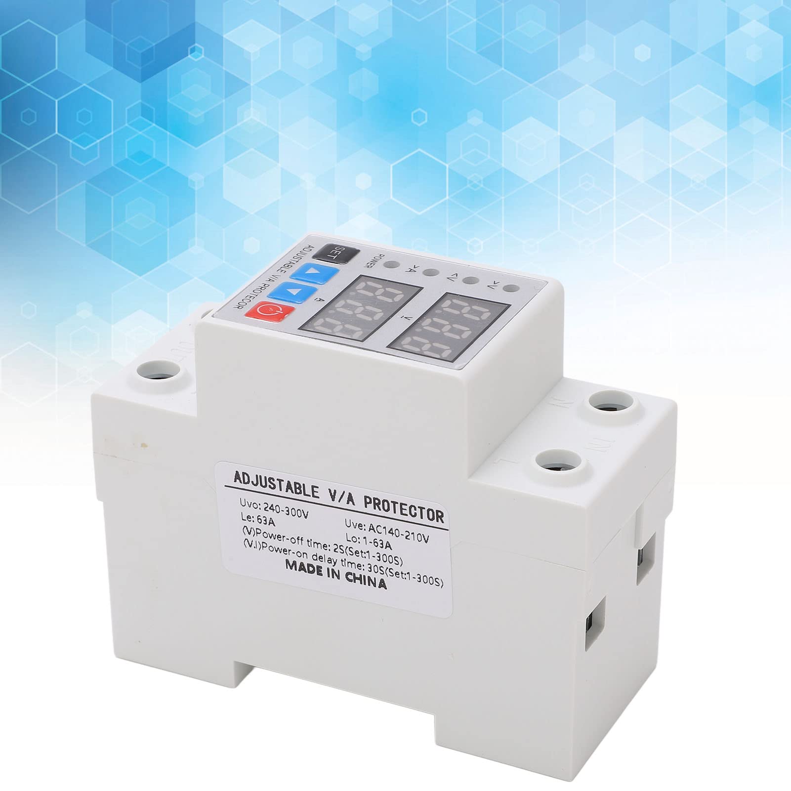 Relais de protection surtension sous-tension DIN rail 63A double affichage réglable 240-300V protection tension – ComfortXL - 5