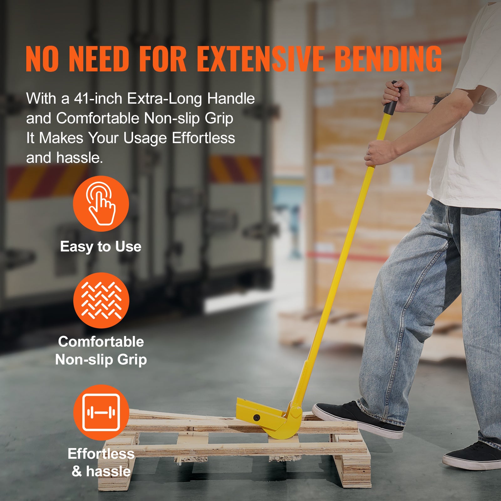 Outil de démolition SucceBuy en acier carbone Q235, levier 41