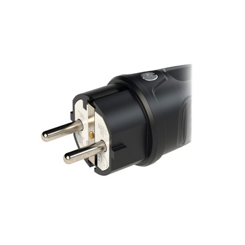 Fiche Male Caoutchouc Brochage Domestique Français 220v 16a 2p+t - étanche Ip44 - 6