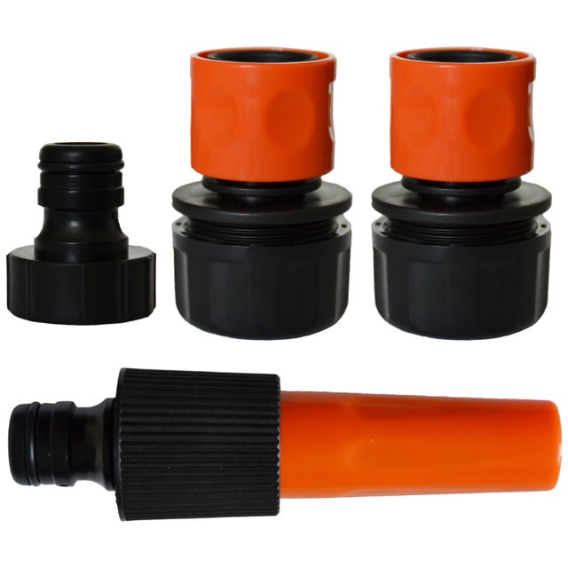 Kit lance d'arrosage avec raccords 25 mm et nez de robinet 26x34