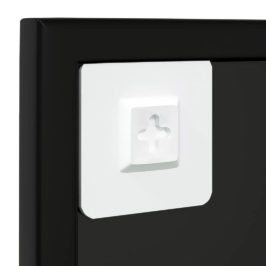 Maison Exclusive - Miroir mural noir 80x60 cm métal - 5
