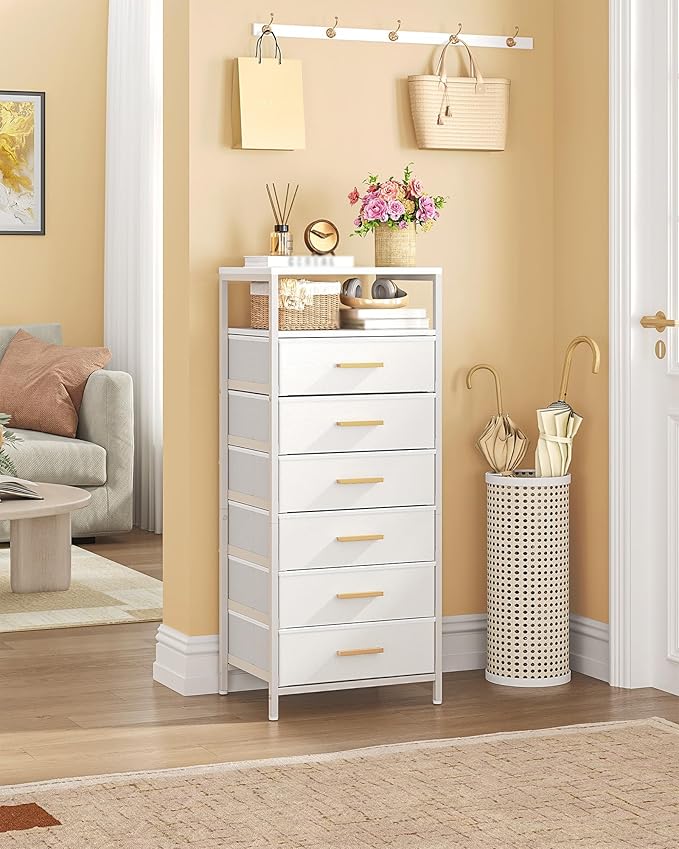 Table de chevet - HOMCOM - moderne - avec compartiment ouvert, tiroir et poignée - pieds en acier - pour chambre, salon - blanc - Maison