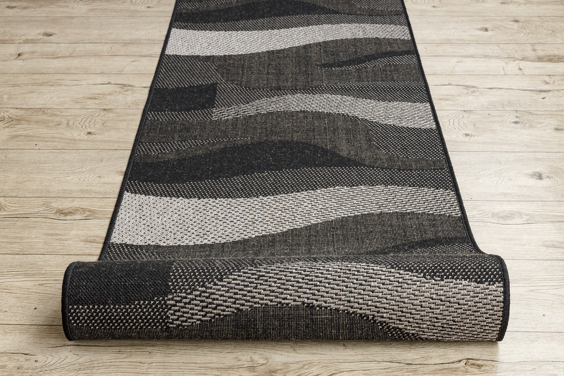 PASSATOIA SIZAL FLOORLUX disegno 20212 nero / argento 80 cm 80x700 cm - 5