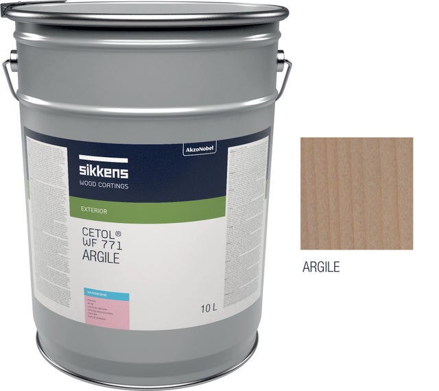 Saturador para madera exterior SIKKENS CETOL WF 771 – Protección y acabado – Mate – 10 L – Color Arcilla