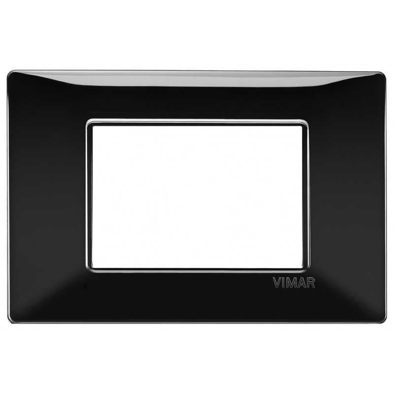 Simon 11803.GF Nea - Placa De Tecnopolímero Flexa Grafito De 3 Plazas