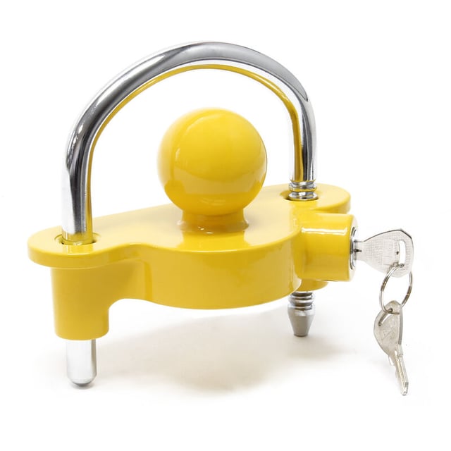 Antivol de remorque avec anneau Cadenas de sécurité pour Caravane Entrée de tête d’attelage de 50 mm