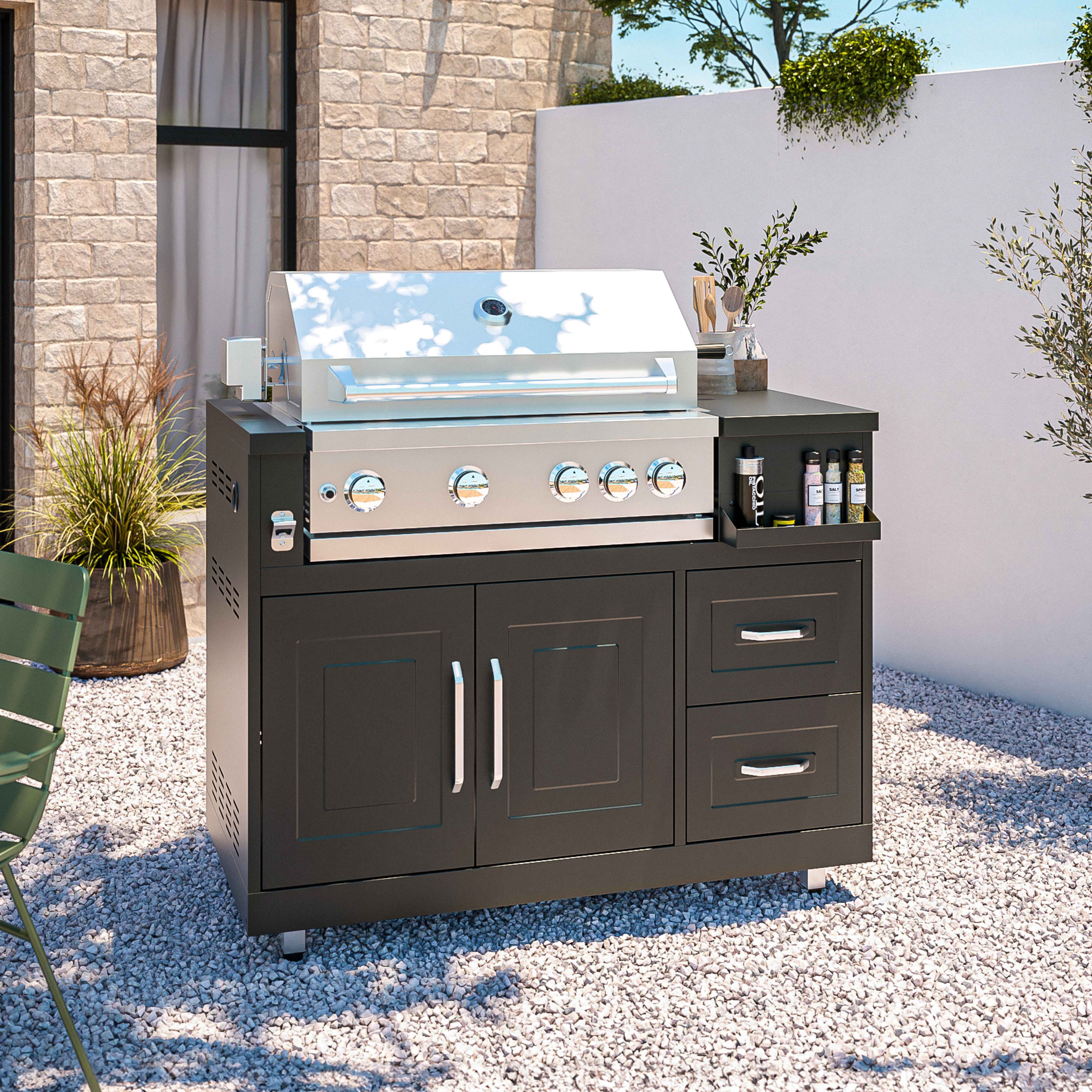 Ghepardo Prestare Premessa Barbecue Refrattario Da Giardino Lato Fagioli Verdi S