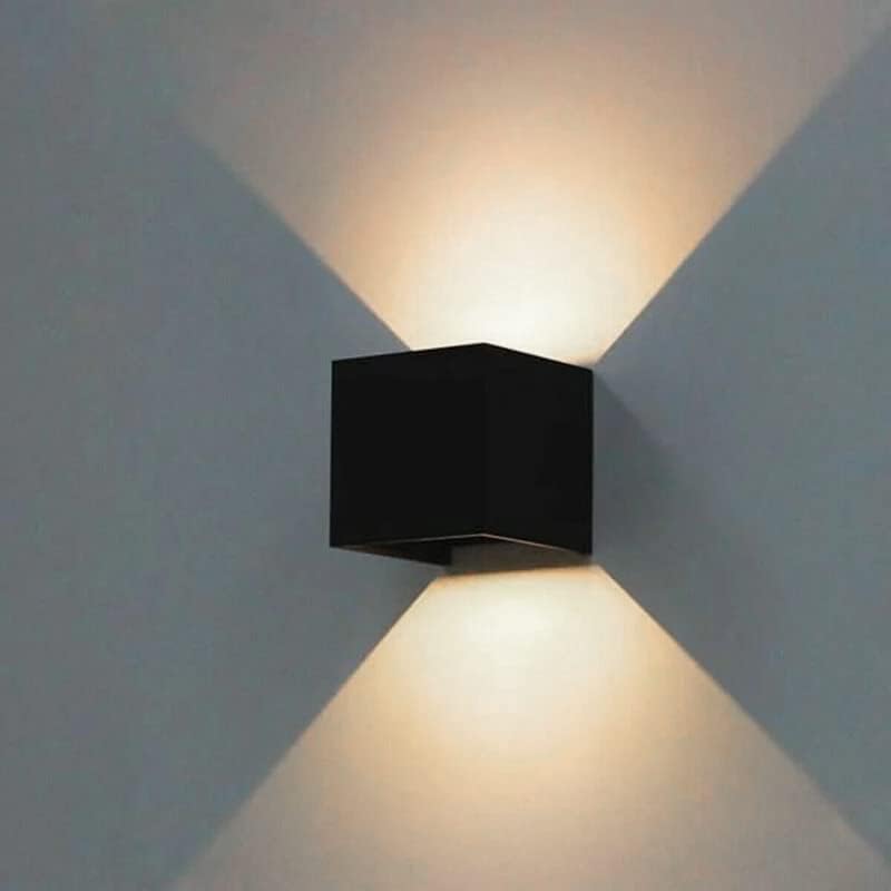 Maka Applique Da Esterno Interno Led Da Parete 30W Lampade Da Muro Plafoniera Moderna Luci Down 3000 Lumen Ip65 Impermeabile 3000k Nera 90690331