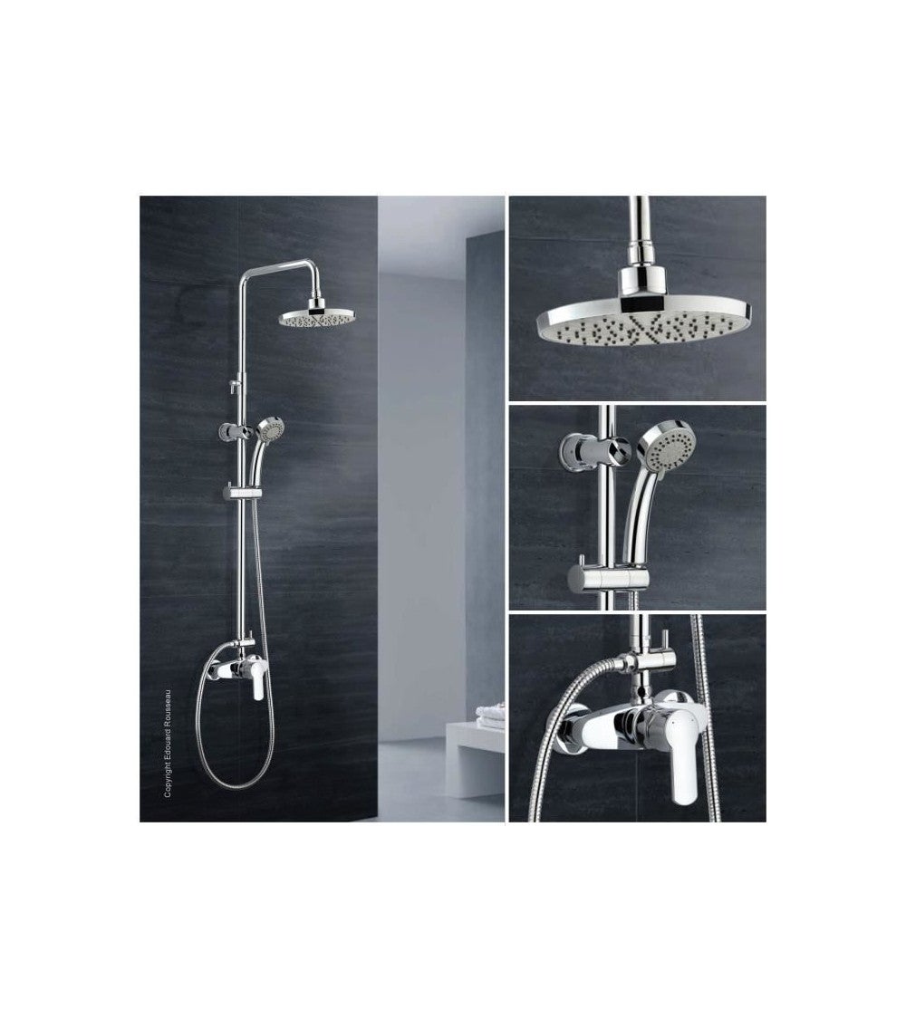 ROUSSEAU Colonne de douche avec robinet mitigeur mécanique Shenti chrome - 2