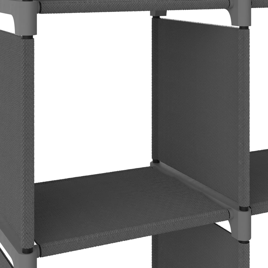 Maison Exclusive - Mobile per 4 Scatole a Cubo Grigio 69x30x72,5 cm in Tessuto - 6