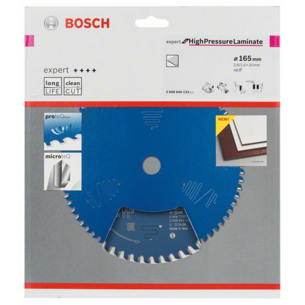 Bosch Professional - Lame Scie Circulaire Expert Panneaux Stratifies Hte Pression 165X20X2,6mm, 48D - 2608644133 - 6