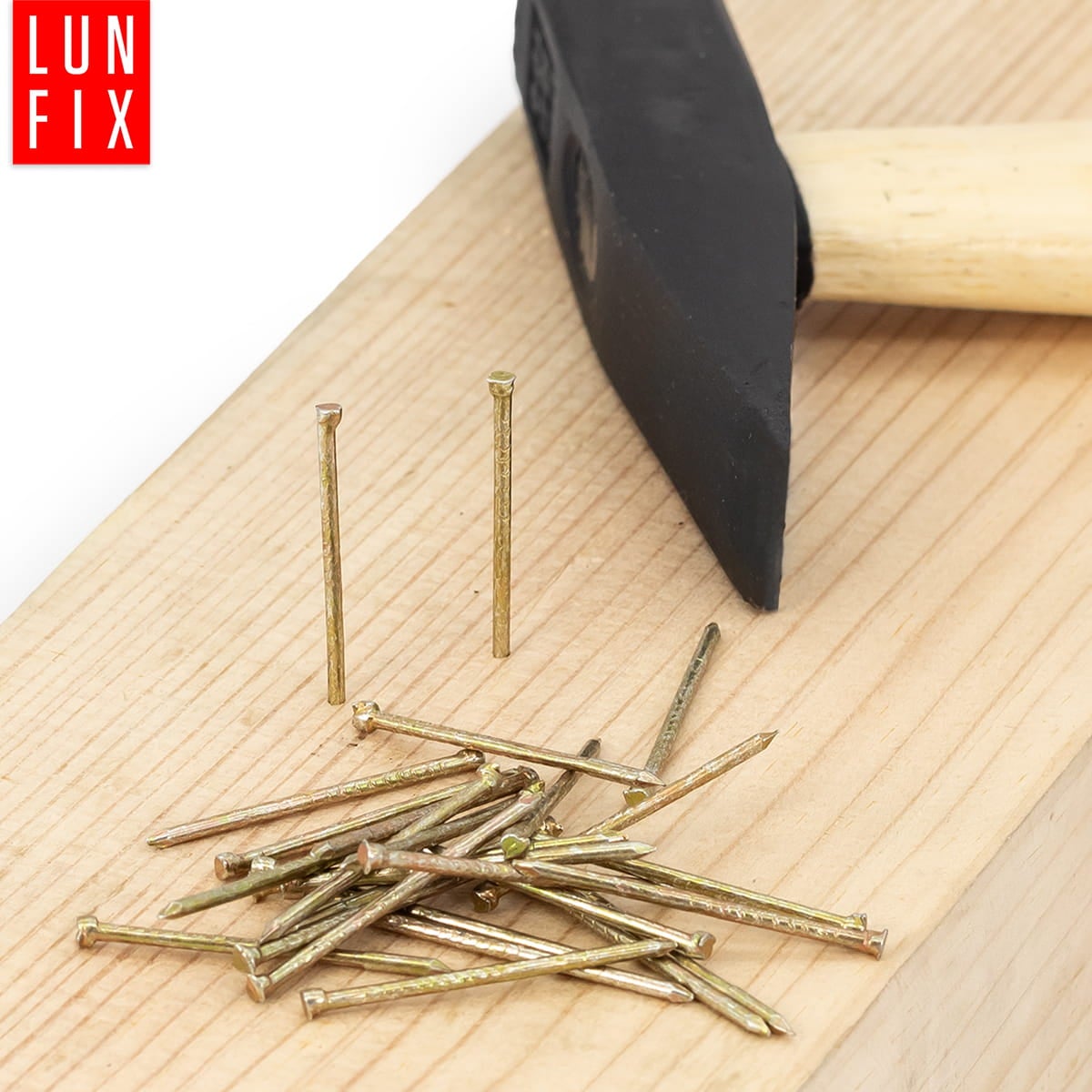 Gwoździe stolarskie 1,4x20 mm złote 0,1kg ok. 45szt. - 7