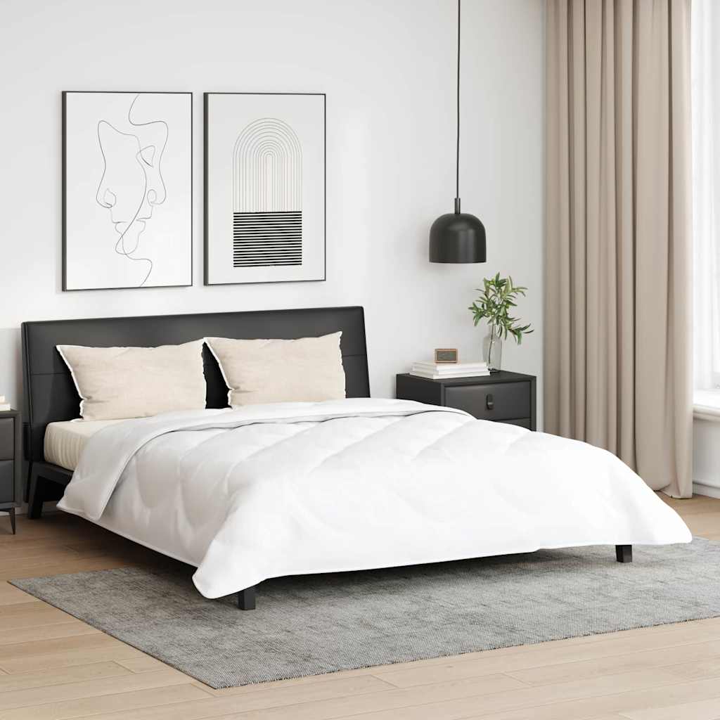 Couette avec oreiller 3 pcs | Duvet Blanc 240 x 220 cm Microfibre - 2