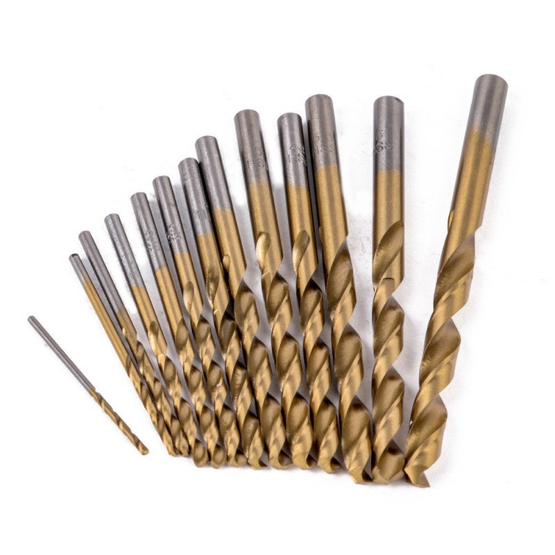 2 Forets Hélicoïdaux 6.2mm HSS-E Cobalt 8% Revêtus Titane | Pour Inox, Acier, Aluminium, Alliages - Sourcing Map