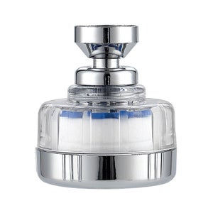 Filtre Robinet Cuisine Filtre Anti-calcaire Pour Robinet ASANMU - Rotatif 360° - Purifie L'eau - Compatible Cuisine Et Salle De Bain Cartouche Coton PP