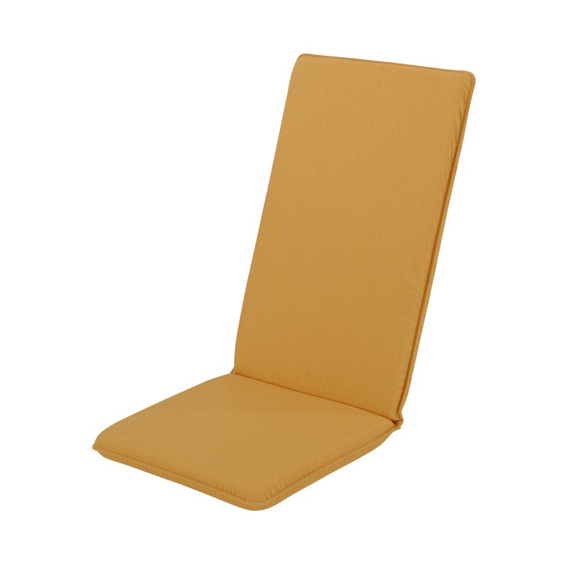 Poduszka zewnętrzna wielopozycyjna Gładka Musztardowa 49x122 cm