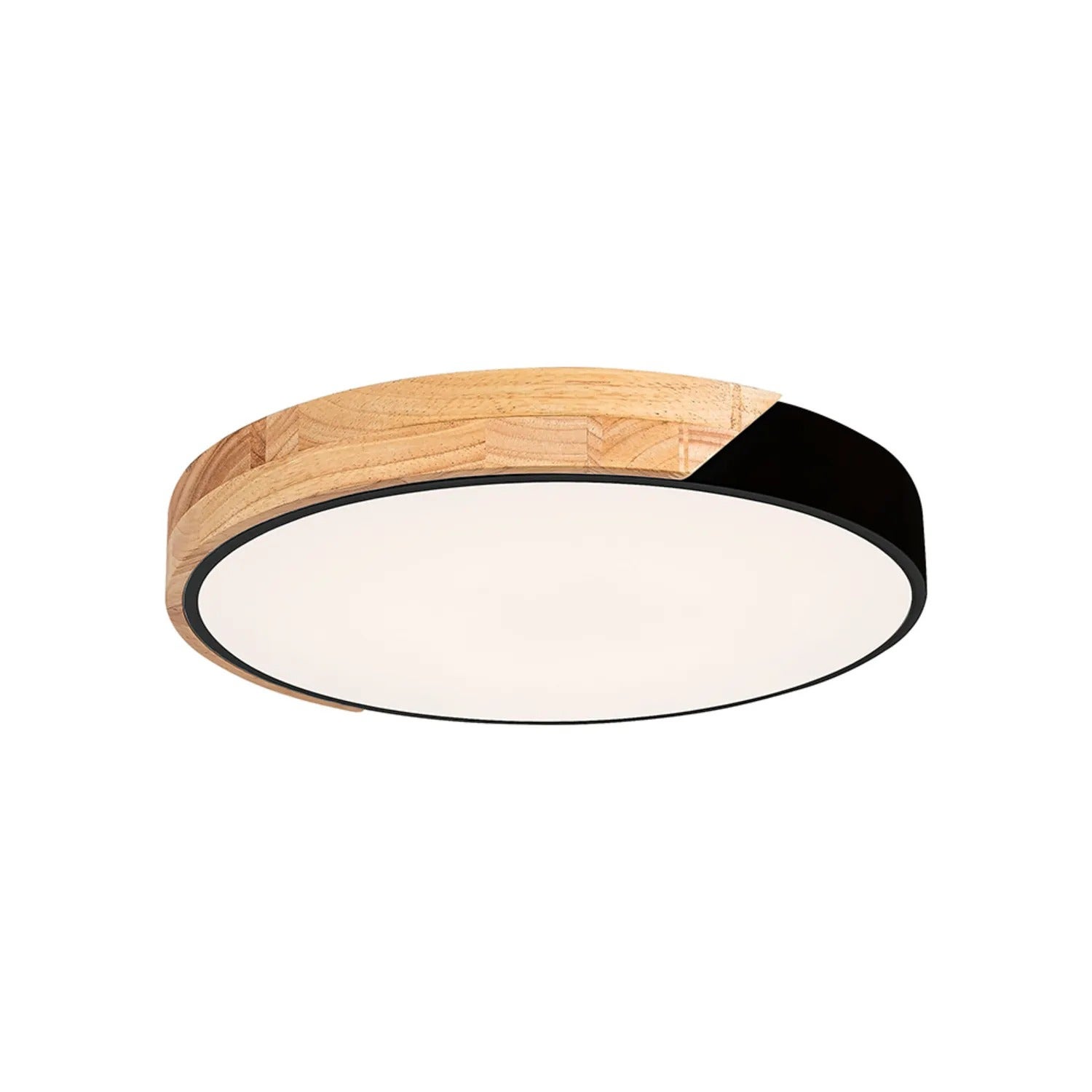 Plafon okrągły Maple LED 24W Neutralna biel 1890lm czarny matowy-biały wym:5x41,5x41,5cm IP20 Rabalux