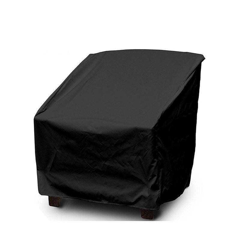 Pokrowiec na krzesło ogrodowe składany, do użytku na zewnątrz, wodoodporny, tkanina Oxford 210D, 97 x 79 x 89/48 cm (czarny)