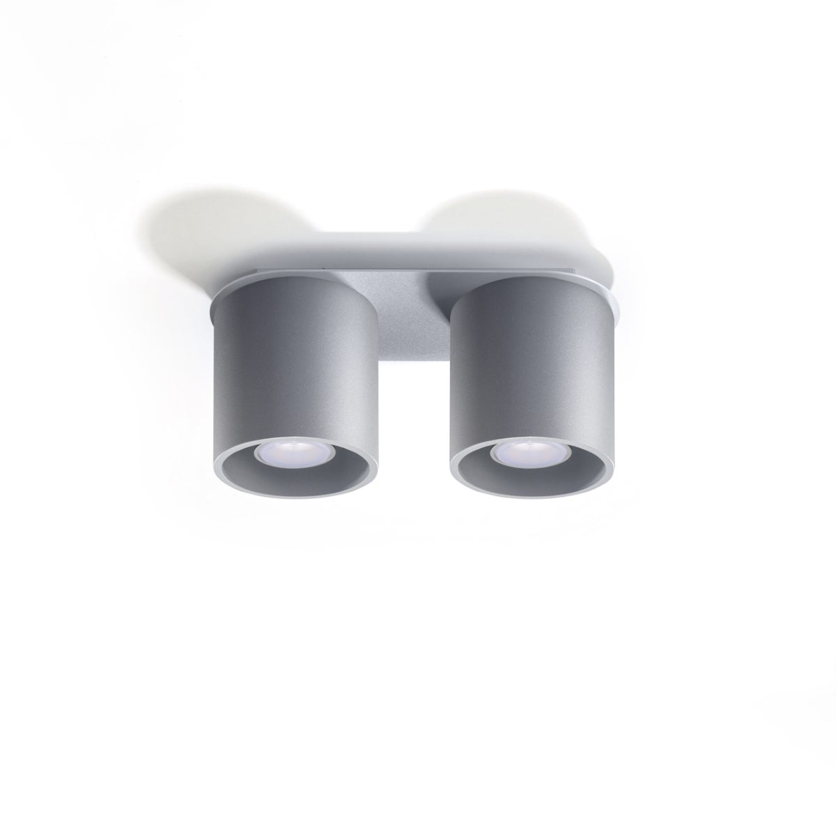Plafon CELERIS 2 szary LED 4000K - 26x10x12cm Sollux