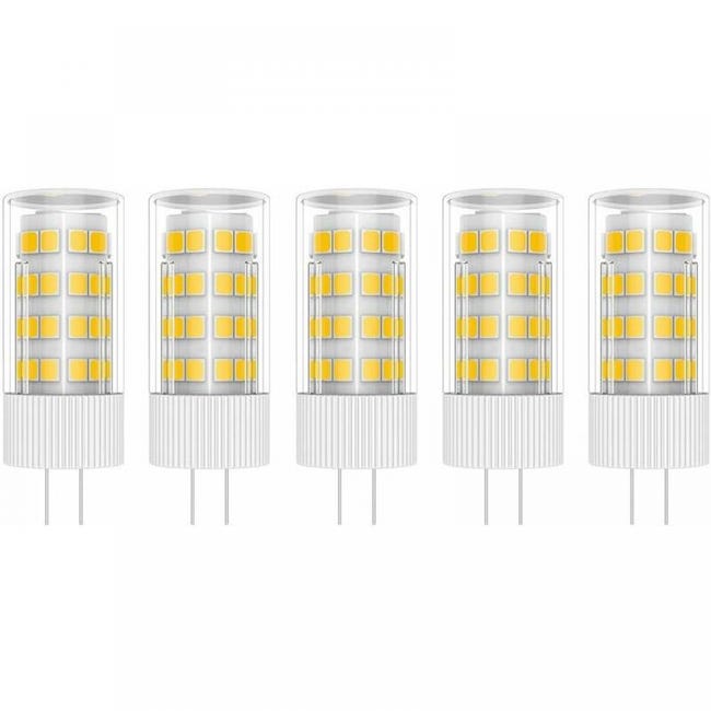 5x żarówka LED G4 5W 52 diody SMD 2835 Ciepła biel 4000K Żarówka LED odpowiednik żarówki halogenowej 50W AC/DC 220V