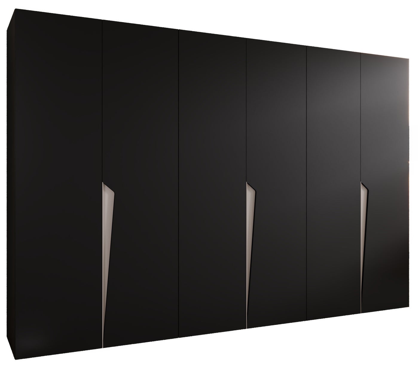 Szafa uchylna otwierana Piano 1 300 (100x3) x 52 x 202 cm czarny + u. kaszmir