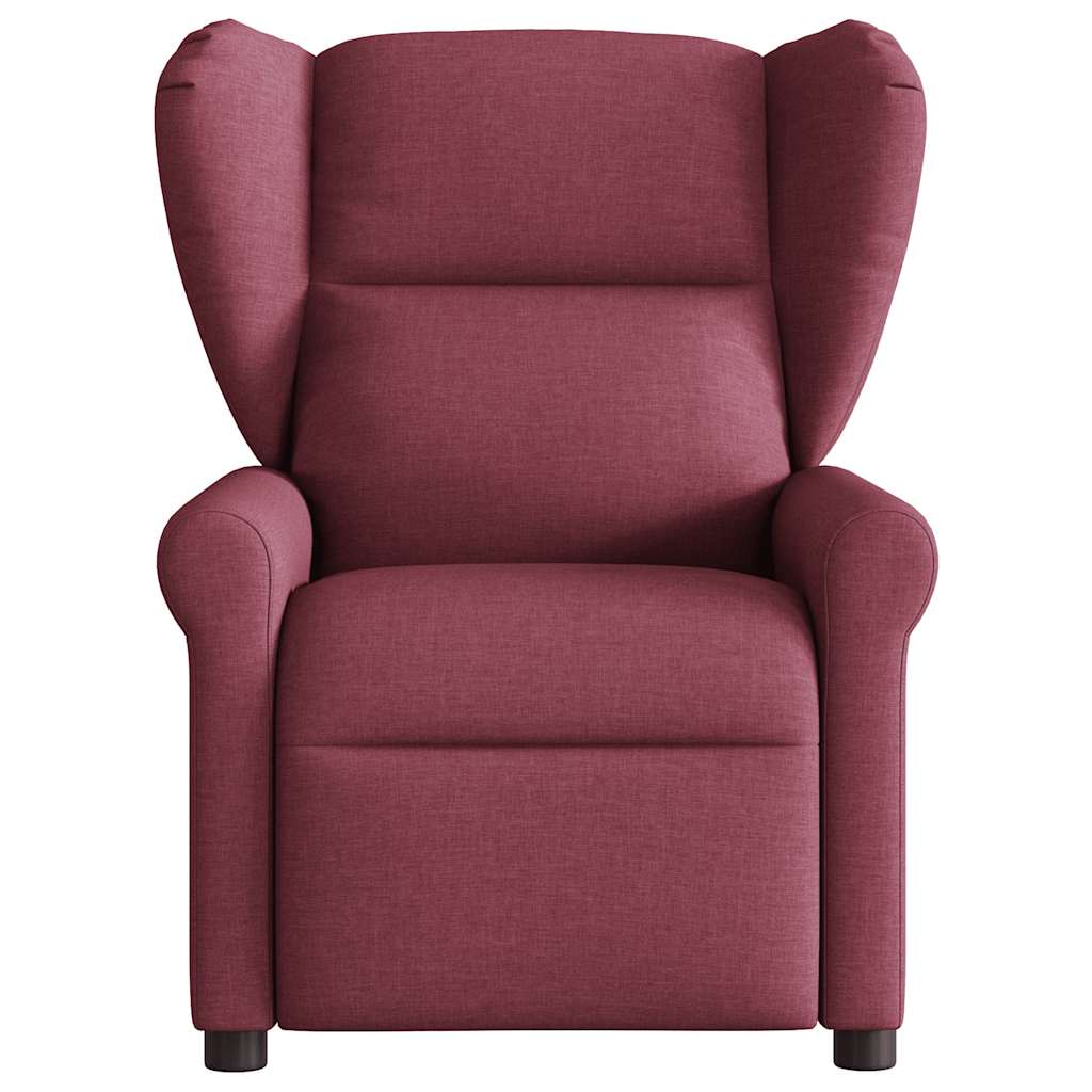 Fauteuil de télévision | Fauteuil inclinable Rouge bordeaux Tissu CFW498807 - 3