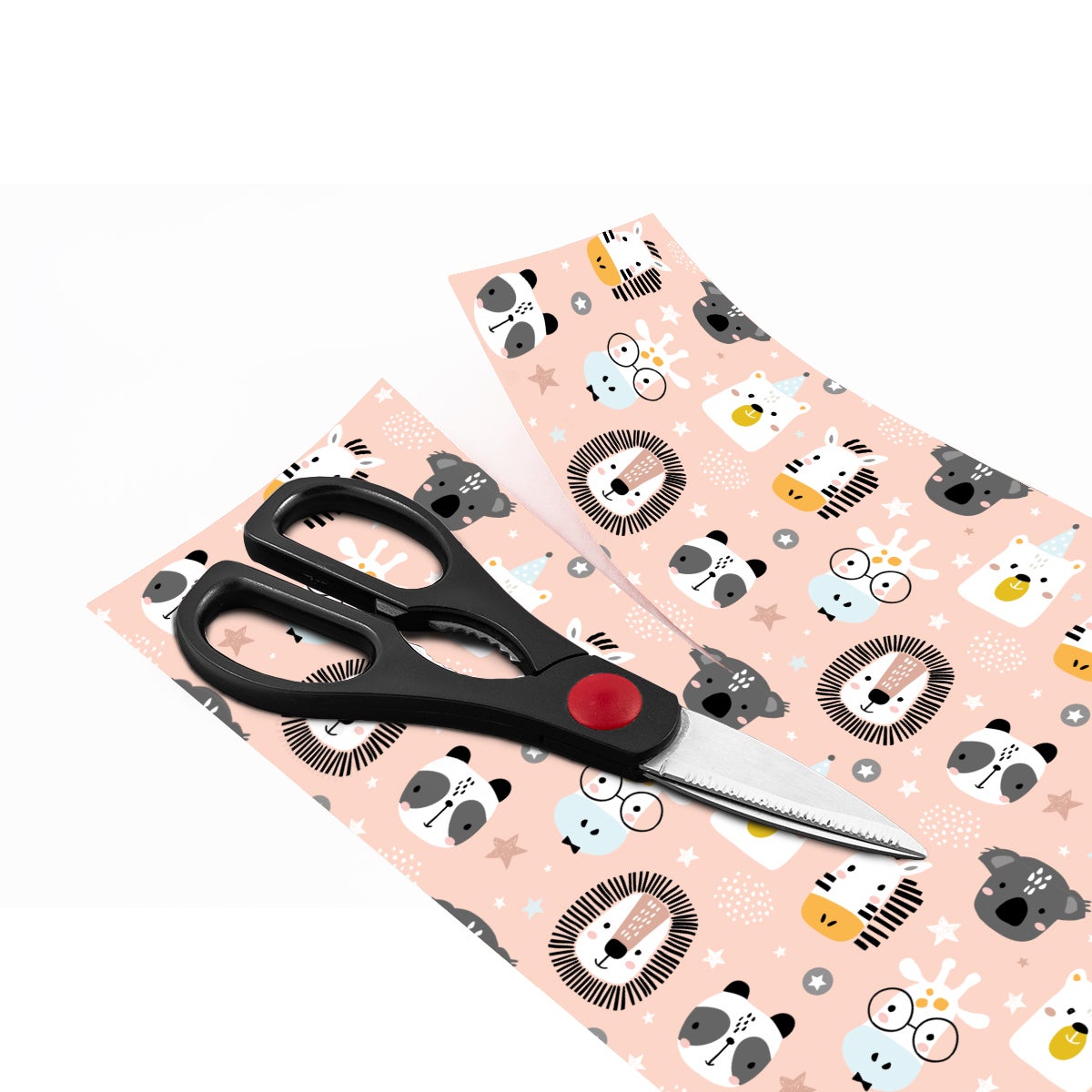 Pegatina muebles para niños cabezas de animales - adhesivo de pared - revestimiento sticker mural decorativo - 60x90cm - 4