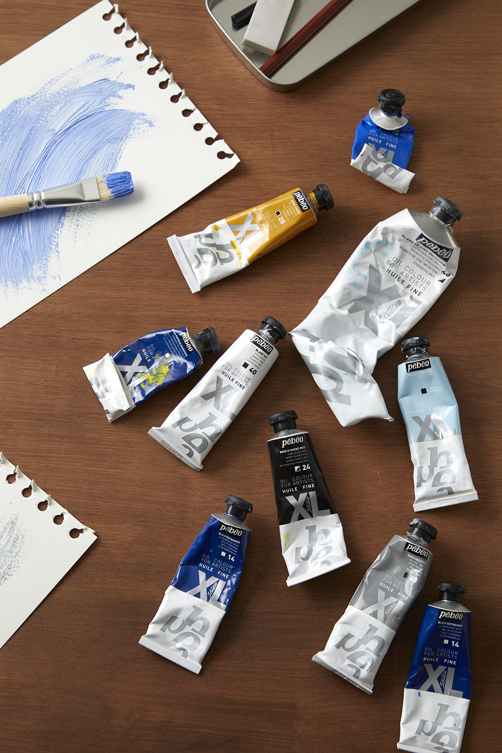 PEBEO Huile XL 37ml Olio, Legno Denso, Giallo Stil de Grain, 37 ml, 37 unità - 2