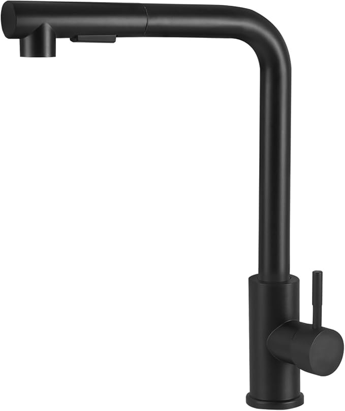 Bateria kuchenna Bateria kuchenna Bateria kuchenna z wyciąganym prysznicem Czarna bateria kuchenna ze stali nierdzewnej Bateria kuchenna z prysznicem