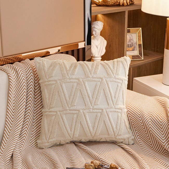 Zltegako Set di 4 federe per cuscini geometrici, 40 x 40 cm, decorative, gialle e nere Zltegako Set di 4 federe per cuscini geometrici, 40 x 40 cm, decorative, gialle e nere