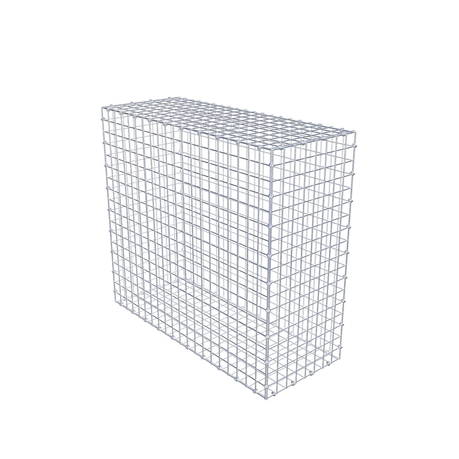 Gabion 100 cm x 90 cm x 40 cm (dł. x wys. x gł.), rozmiar oczek 5 x 5 cm, pierścień spiralny