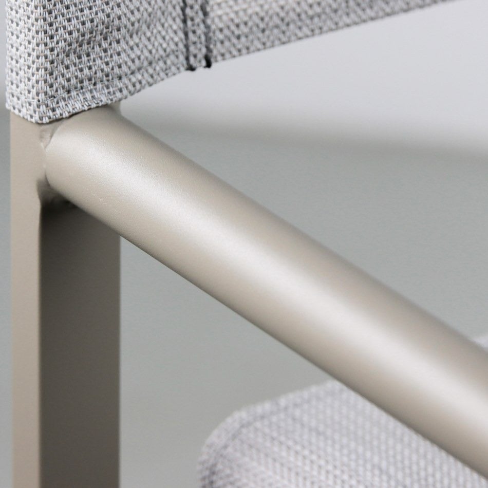 Juego de 2 sillas directoras plegables de aluminio blanco 48x56x86 cm - 5