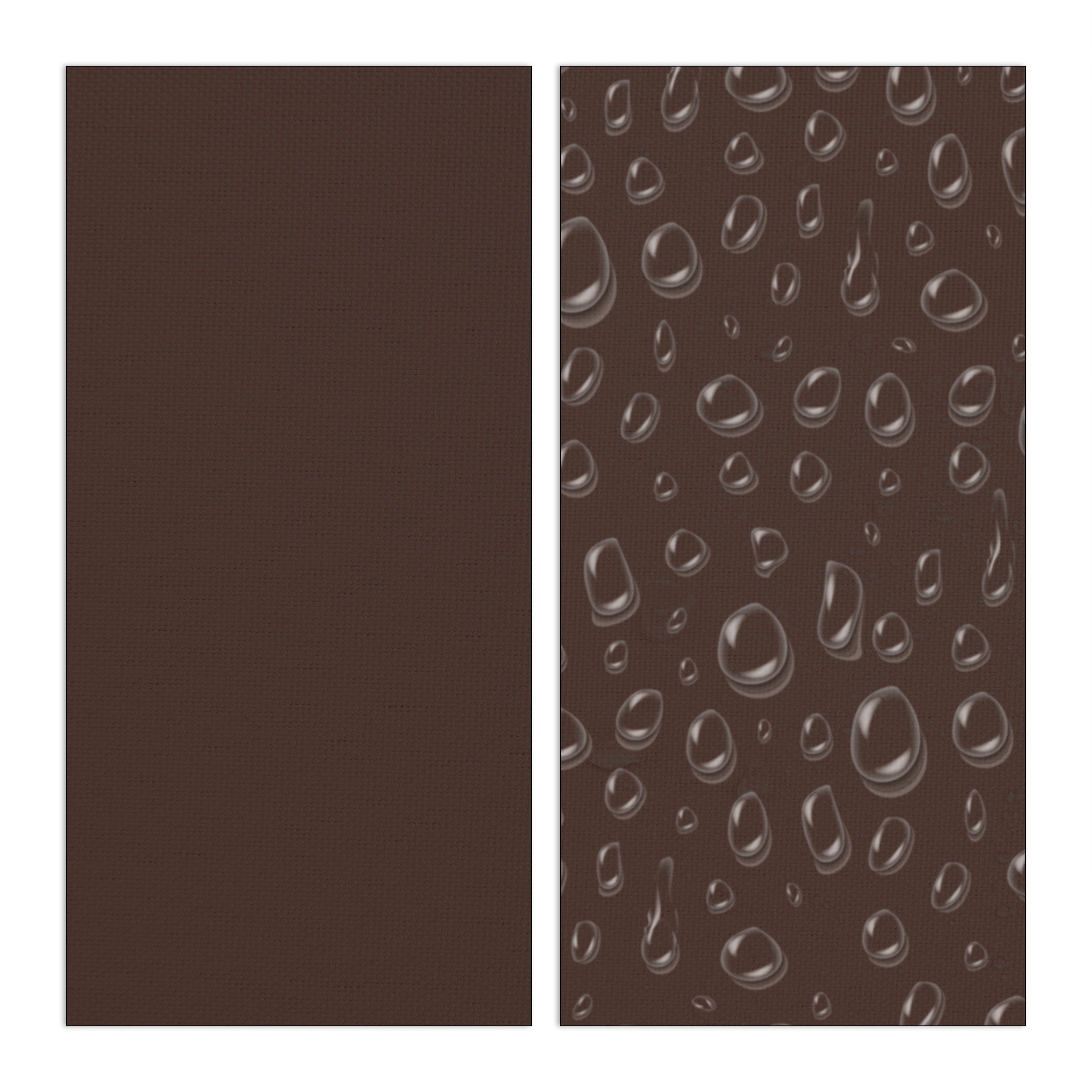 Relaxdays Voile d’ombrage carré diffuseur d’ombre protection soleil jardin UV LxP 5 x 5 m toile, résistant à l'eau, brun - 8