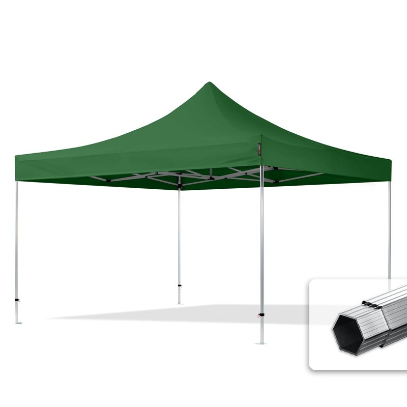 4x4 m Namiot Ekspresowy PROFESSIONAL Alu 40mm, ciemnozielony