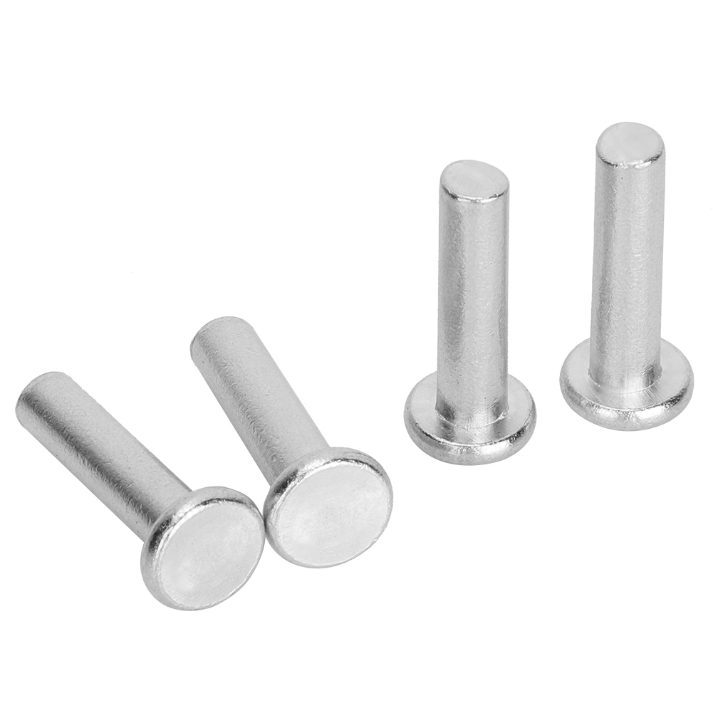 M6 GB867 20 szt. aluminiowych nitów z łbem płaskim i pełnym (M6 x 30)