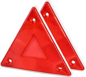 Catadioptre réflecteur homologué RMS autocollant 94x27mm rouge moto auto Catadioptre réflecteur homologué RMS autocollant 94x27mm rouge moto auto