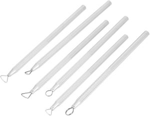 HARFINGTON Lot de 2 outils de coupe de poterie en bois de hêtre pour sculpter la céramique, l'argile HARFINGTON Lot de 2 outils de coupe de poterie en bois de hêtre pour sculpter la céramique, l'argile