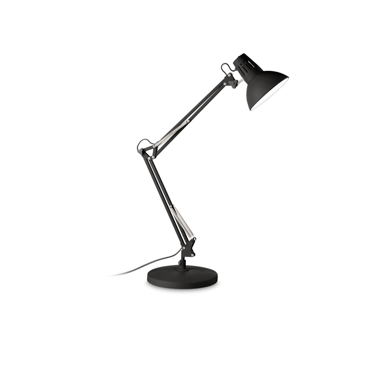 Ideal Lux  Lampe De Table Wally Métal Noir Mat 1 Ampoule 58Cm , Leroy Merlin