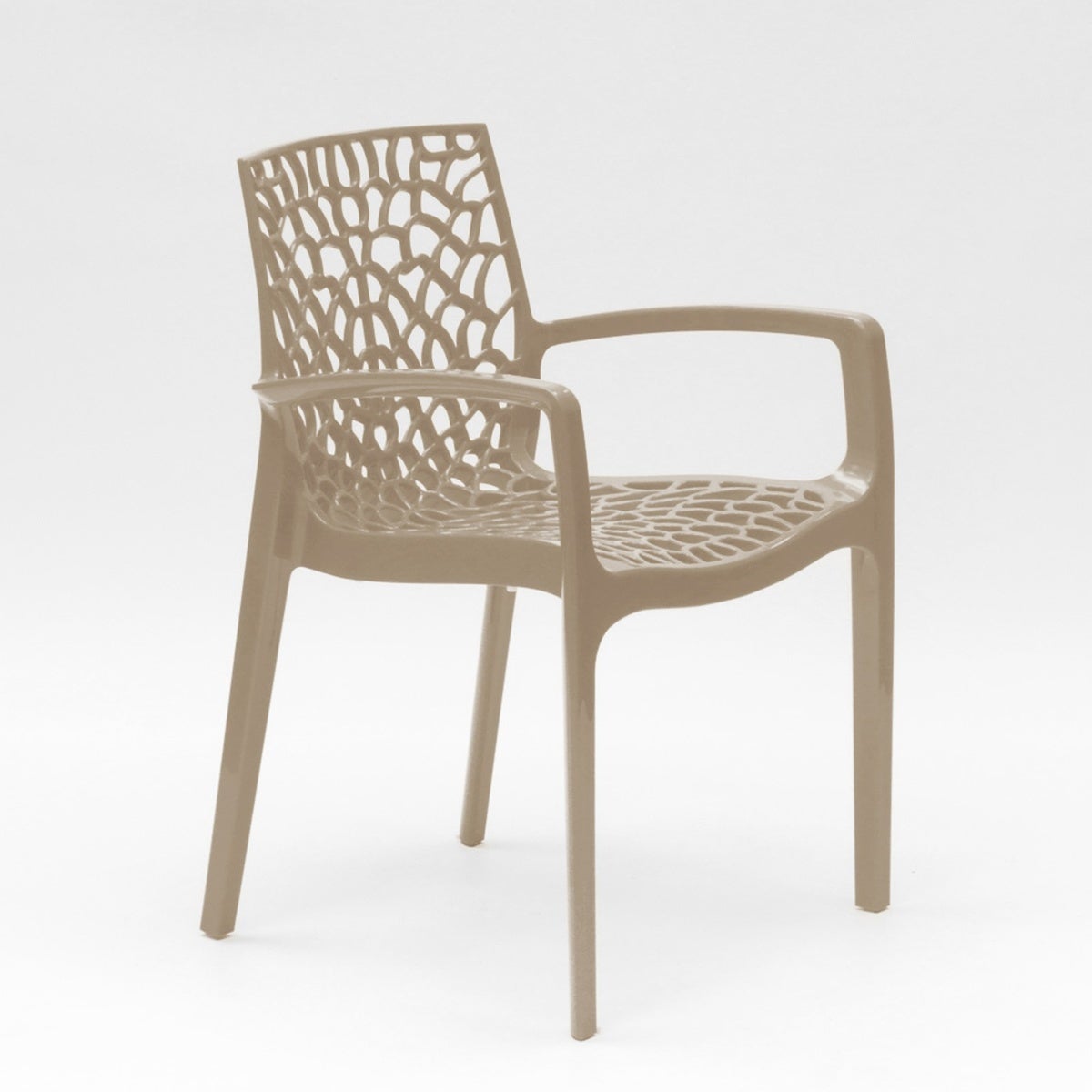 Chaise en polypropylène accoudoirs jardin café Grand Soleil Gruvyer Arm - 4