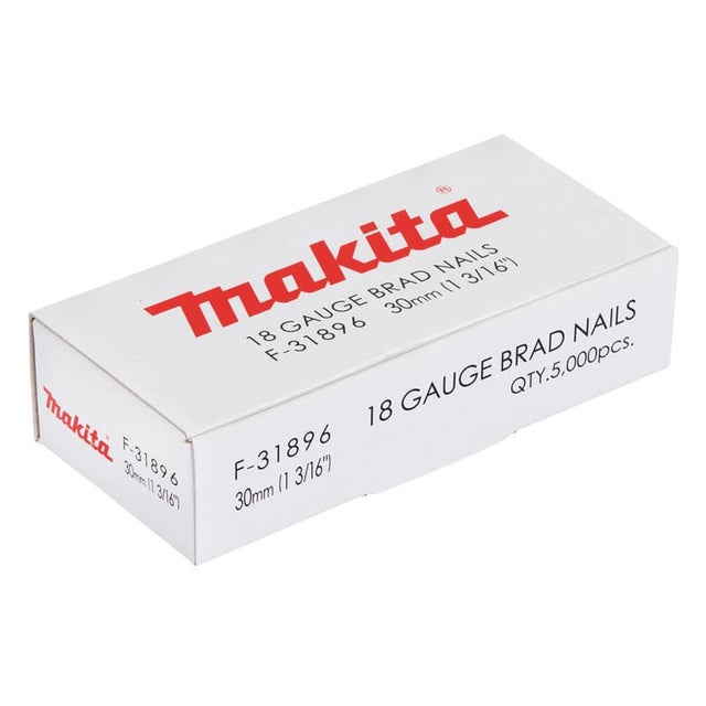 Clous à tête homme mini brads 30 mm 18 Ga pour cloueur - MAKITA F-31896
