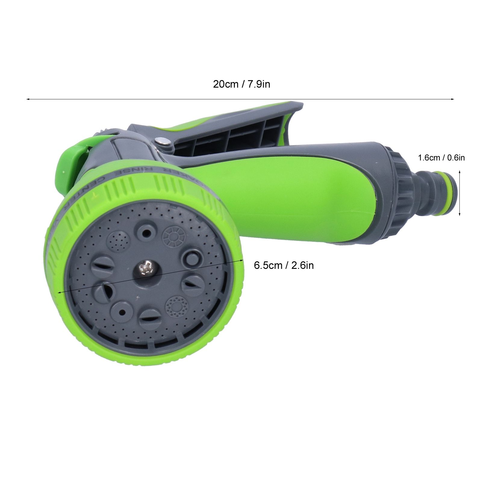 Buse de tuyau d'arrosage avec 10 effets de pulvérisation Buse d'arrosage à haute pression pour l'irrigation du lavage de voiture - 2
