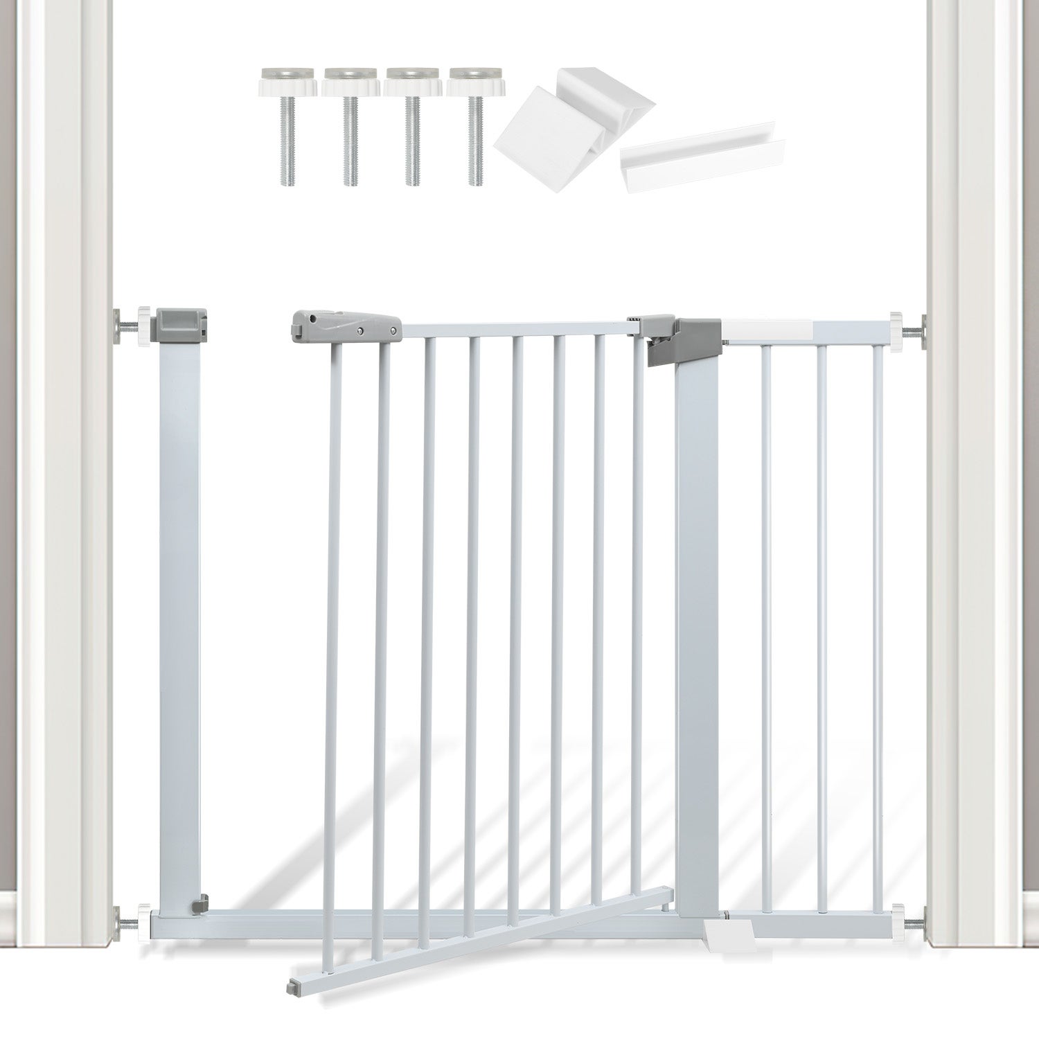 Barrière Bébé Et Chat Extensible Sans Perçage - Filet De Sécurité Pour Porte, Escalier, Cuisine - Montage Facile - 4
