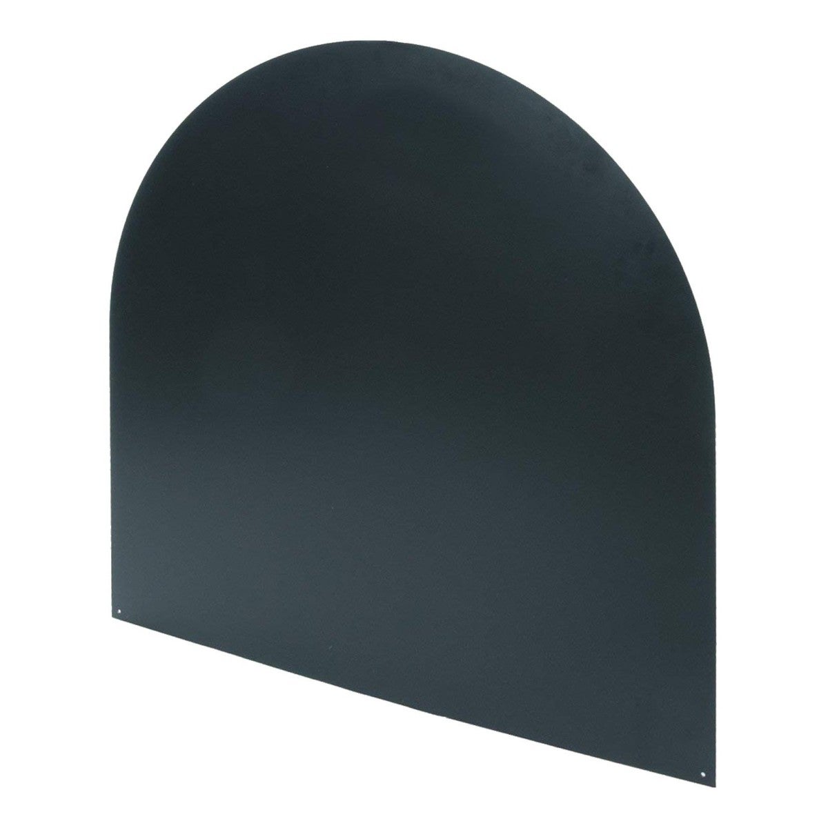 Plaque de protection de sol Acier Noire Demi ronde 84 x 84 cm Épaisseur 2 mm 10.7 kg pour Poêles - 2