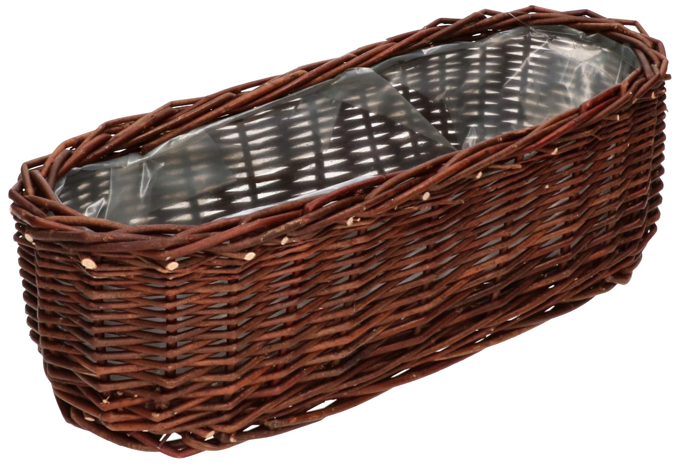 Zestaw 2 doniczki osłonki wiklinowe koszyk na kwiaty - 40 cm - KOTARBAU - 3