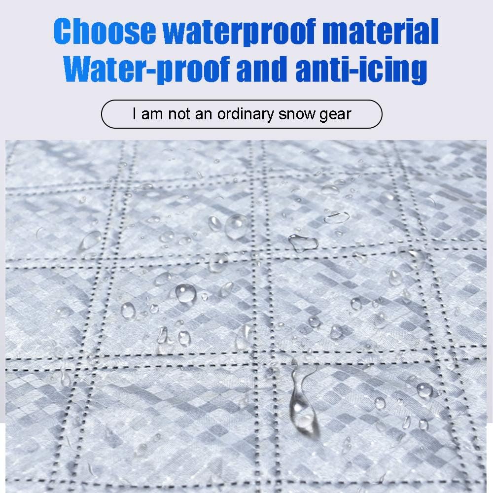 Protege Pare Brise Givre Et Fenetre Avant,Pare Soleil Voiture Pare Brise Thermique Universel Couverture Voiture Hiver Anti Pluie Neige Couverture - 5