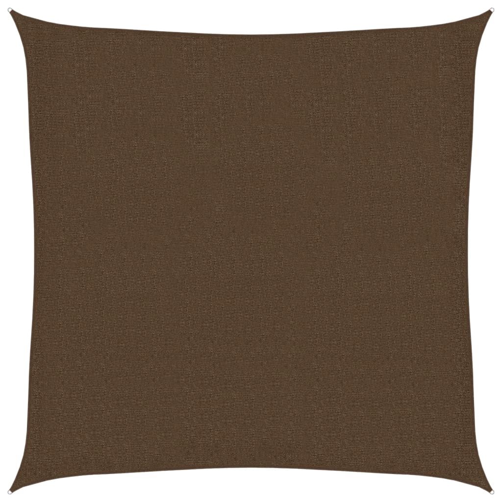 Żagiel przeciwsłoneczny HDPE brązowy, 160 g/m², 2,5 x 2,5 m - COMFORTXL